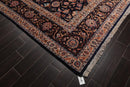 9' x 12'6" Hand Knotted Wool Kashaan Traditional 200 KPSI Oriental Area Rug Navy