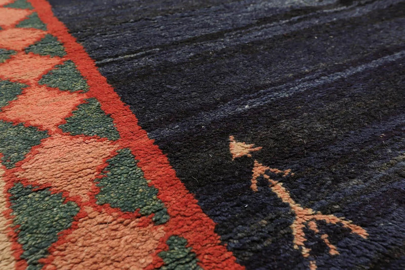 4'9"x5'9" Hand Knotted 100% Wool Traditional Authentic Gabeh Oriental Area Rug