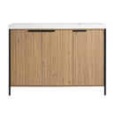 Modern Freestanding Bathroom Vanity With Resin Sink & Soft Close Cabinet Doors by HouseOfZazla