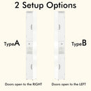 Slim Tall Bathroom Storage Cabinet With Adjustable Shelves, 2 Doors Freestanding Cabinet - White by HouseOfZazla