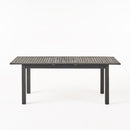 Outdoor Expandable Dining Table With Square Legs