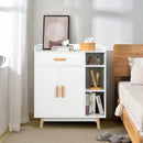 Floor Storage Cabinet Free Standing Cupboard Chest by LJGDeals