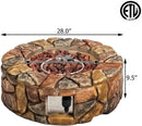 28 Inch Propane Gas Fire Pit by LJGDeals