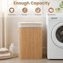 19 Gallon Bamboo Laundry Hamper with Removable Liner by LJGDeals