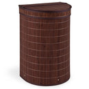 19 Gallon Bamboo Laundry Hamper with Zippered Lid by DirectDeals