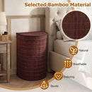 19 Gallon Bamboo Laundry Hamper with Zippered Lid by DirectDeals