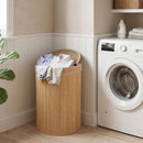 19 Gallon Bamboo Laundry Hamper with Zippered Lid by LJGDeals