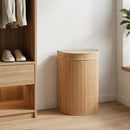 19 Gallon Bamboo Laundry Hamper with Zippered Lid by LJGDeals