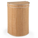 19 Gallon Bamboo Laundry Hamper with Zippered Lid by LJGDeals