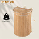 19 Gallon Bamboo Laundry Hamper with Zippered Lid by LJGDeals