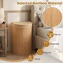 19 Gallon Bamboo Laundry Hamper with Zippered Lid by LJGDeals