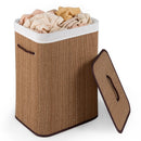 19 Gallon Bamboo Laundry Hamper with Removable Liner by DirectDeals