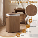 19 Gallon Bamboo Laundry Hamper with Removable Liner by LJGDeals