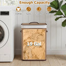 19 Gallon Bamboo Laundry Hamper with Removable Liner by DirectDeals