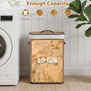 19 Gallon Bamboo Laundry Hamper with Removable Liner by LJGDeals