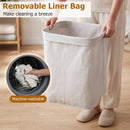 19 Gallon Bamboo Laundry Hamper with Removable Liner by LJGDeals