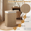 19 Gallon Bamboo Laundry Hamper with Removable Liner by LJGDeals