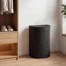 19 Gallon Bamboo Laundry Hamper with Zippered Lid by LJGDeals
