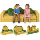 19 Pieces Modular Kids Play Couch for Inspiring Creativity by LJGDeals