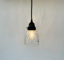 Heavy Pressed Vintage 1960's Pendant or Sconce