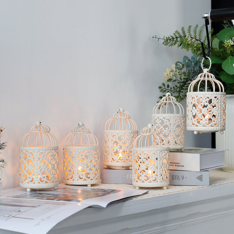 6 Pack Small Metal Candle Lanterns, photo 6 of 10