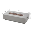 Propane Fire Pit Table Outdoor 50,000 BTU Firepits for Outside CSA Certified