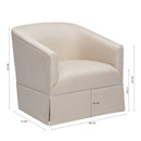 Earl - Skirted Swivel Chair by HouseOfZazla