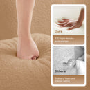 77.2" Teddy Fabric No Assembly Sofa in Camel