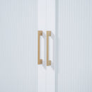 Murphy Bed With Frosted Glass Doors Design, Fake Drawers, Metal Legs by HouseOfZazla