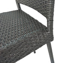 29" Outdoors PE Rattan Armless Barstools, Set of 2 by HouseOfZazla