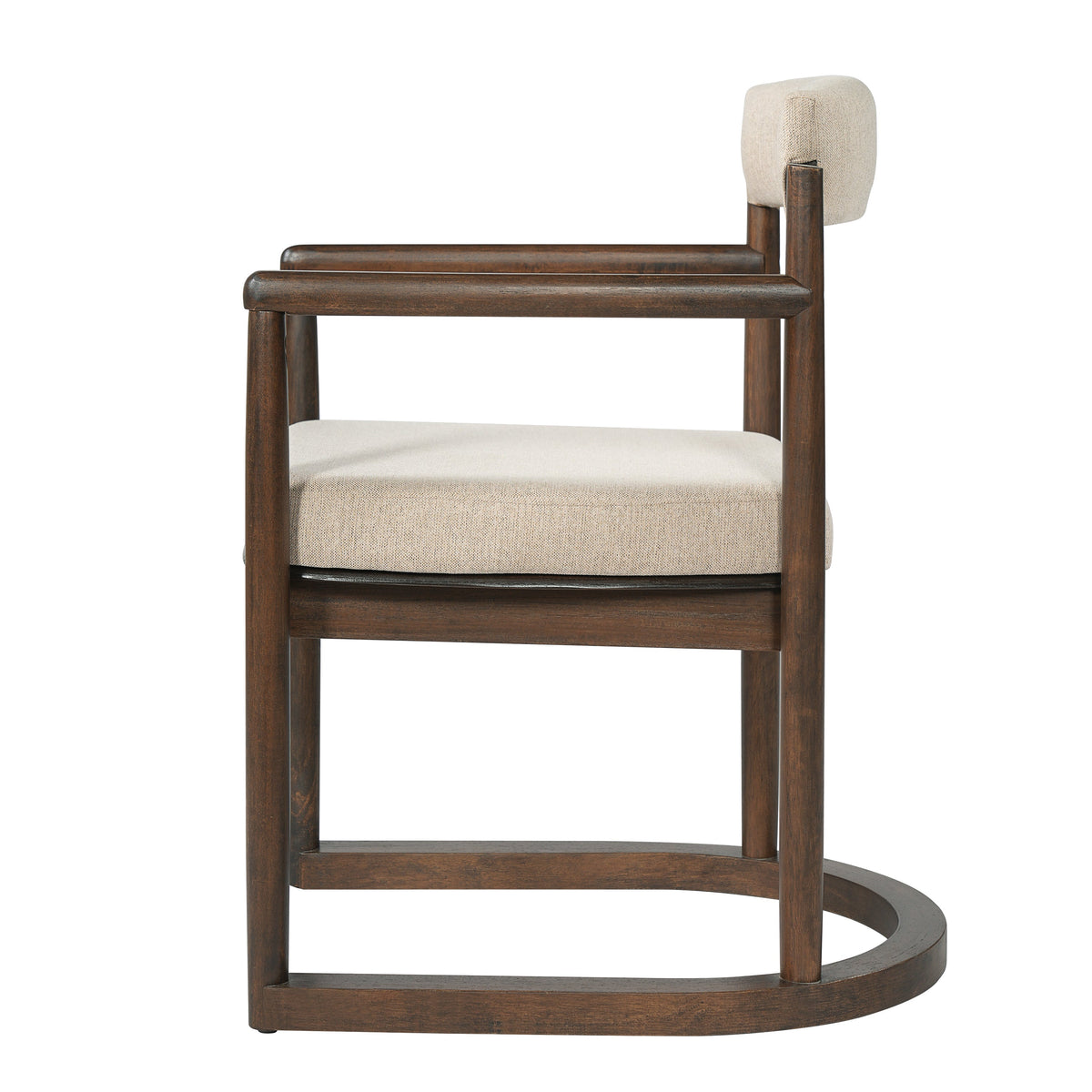 2 Pack Rubberwood Dining Arm Chairs, photo 9 of 10