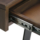 Handcrafted Acacia Hardwood Desk with Keyboard Tray