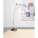 Floor Lamp With Dome Shades Lighting With 5 Round Shades - Silver by HouseOfZazla