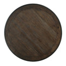 5pc Counter Height Dining Set Table w Built-in Shelves and 4x Counter Height Chairs Black and Brown Finish Wooden Dining Room Furniture