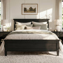 Mid-Century Modern Wood Platform Bed, Queen Size by HouseOfZazla