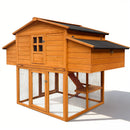 Chicken House for Outdoor with Two Nesting Boxes, Leakproof Pull-On Tray, and UV-Resistant Roof Panel by HouseOfZazla