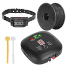 Dog Fence System Pet Containment System with 9 Adjustable Levels IPX8 Waterproof Rechargeable Receiver Underground Fence for Small Medium Large Dog