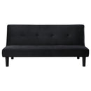 Boston - Tufted Convertible Sofa Bed Armless Design - Black by HouseOfZazla