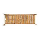 Riviera Outdoor Chaise Lounge with Wheels, Acacia Wood Frame (Set of 2) by HouseOfZazla