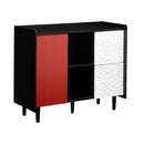 Modern Sideboard Buffet Cabinet With Doors And Unique Panel Styling by HouseOfZazla