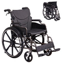 Lightweight Foldable Manual Wheelchair for Adults with Double Brakes by HouseOfZazla