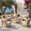Perla Outdoor 8-Seater Patio Conversation Set