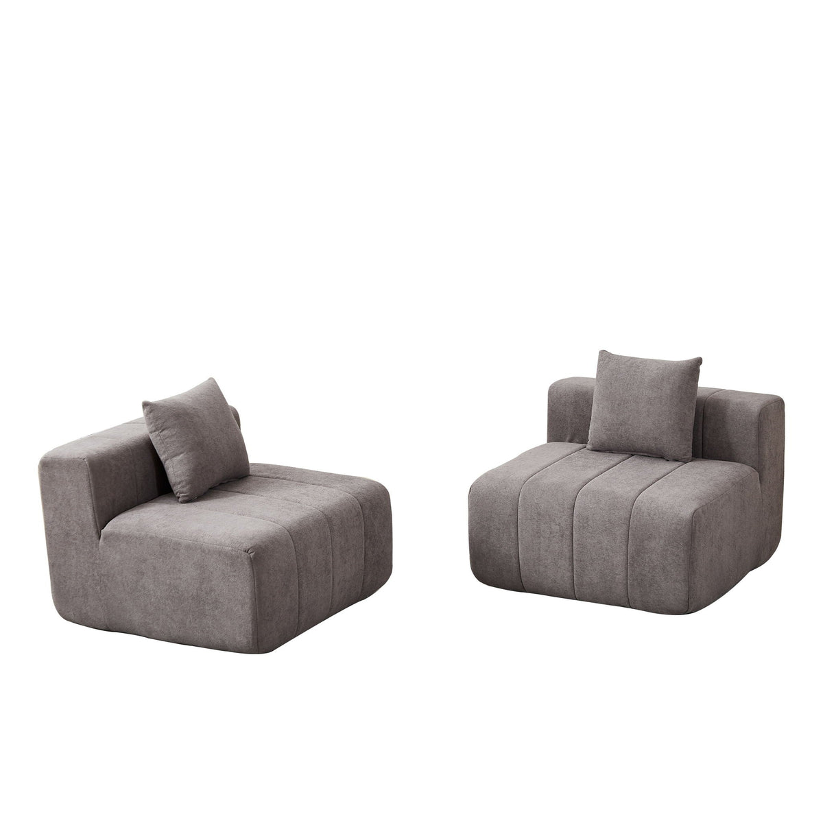Modular Sectional Sofa With 2 Pillows, Symmetrical Design, photo 9 of 40