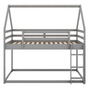 Low Bunk Bed With House Shaped Frame And Ladder by HouseOfZazla