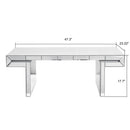 American Vintage Industrial Coffee Table, Double Tier Design