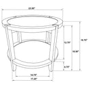 Elliott - 2 Piece Round Coffee And End Table Set - Maple by HouseOfZazla