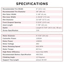 Yescom 26" Electric Bicycle Motor Front Wheel Fat Tire Kit 48v 1000w