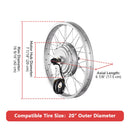 Yescom 20" Electric Bicycle Motor Front Wheel Kit 36v 750w