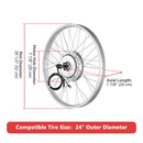 Yescom 24" Rear Wheel Electric Bicycle Motor Kit 36v 750w
