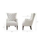 Hannah - Button Tufted Wing Chair by Unique Piece Furniture